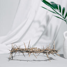 Wooden Cross with Vase  image 1