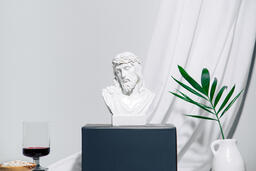 Jesus on pedestal  image 1