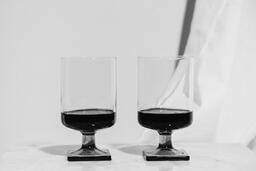Two Glasses of Communion Wine with Bread  image 4