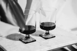 Two Glasses of Communion Wine with Bread  image 5