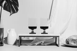 Two Glasses of Communion Wine with Bread  image 13