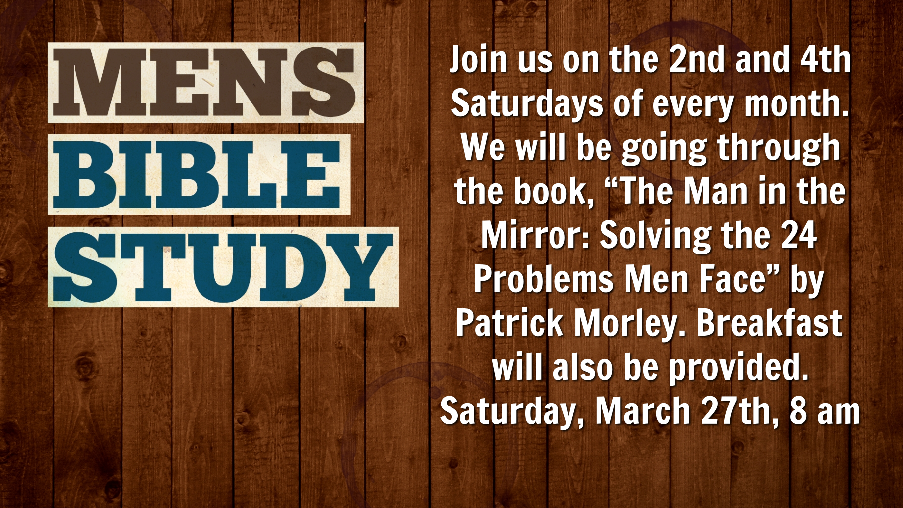 Men's Bible Study