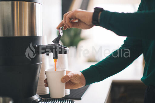 Barista Pouring Drip Coffee