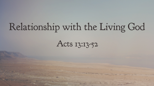Relationship with the Living God