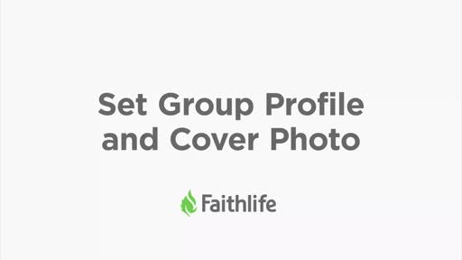 Set Group Profile and Cover Photo