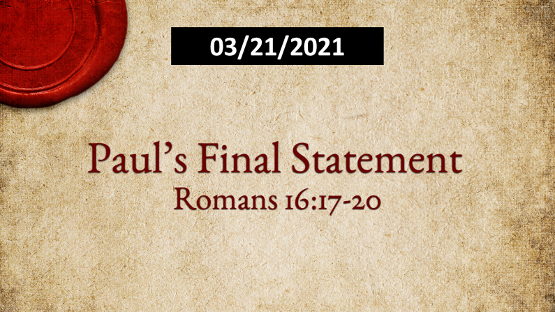 Paul s Final Statement Faithlife Sermons