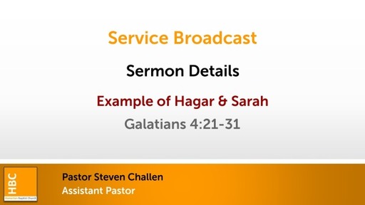 Example of Hagar and Sarah