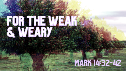 For the Weak & Weary: Mark 14:32-42