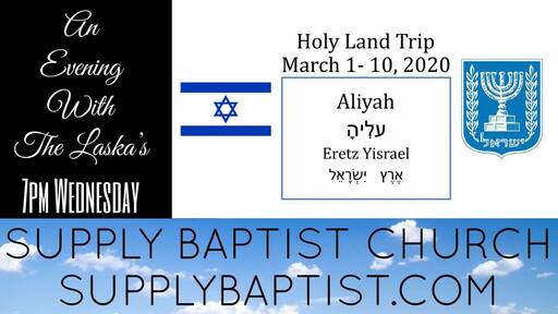 An Evening With The Laska's - Holy Land Trip Part 1