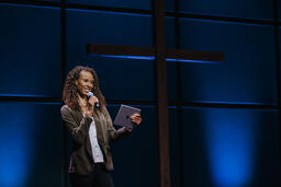 Female Pastor on Stage  image 2