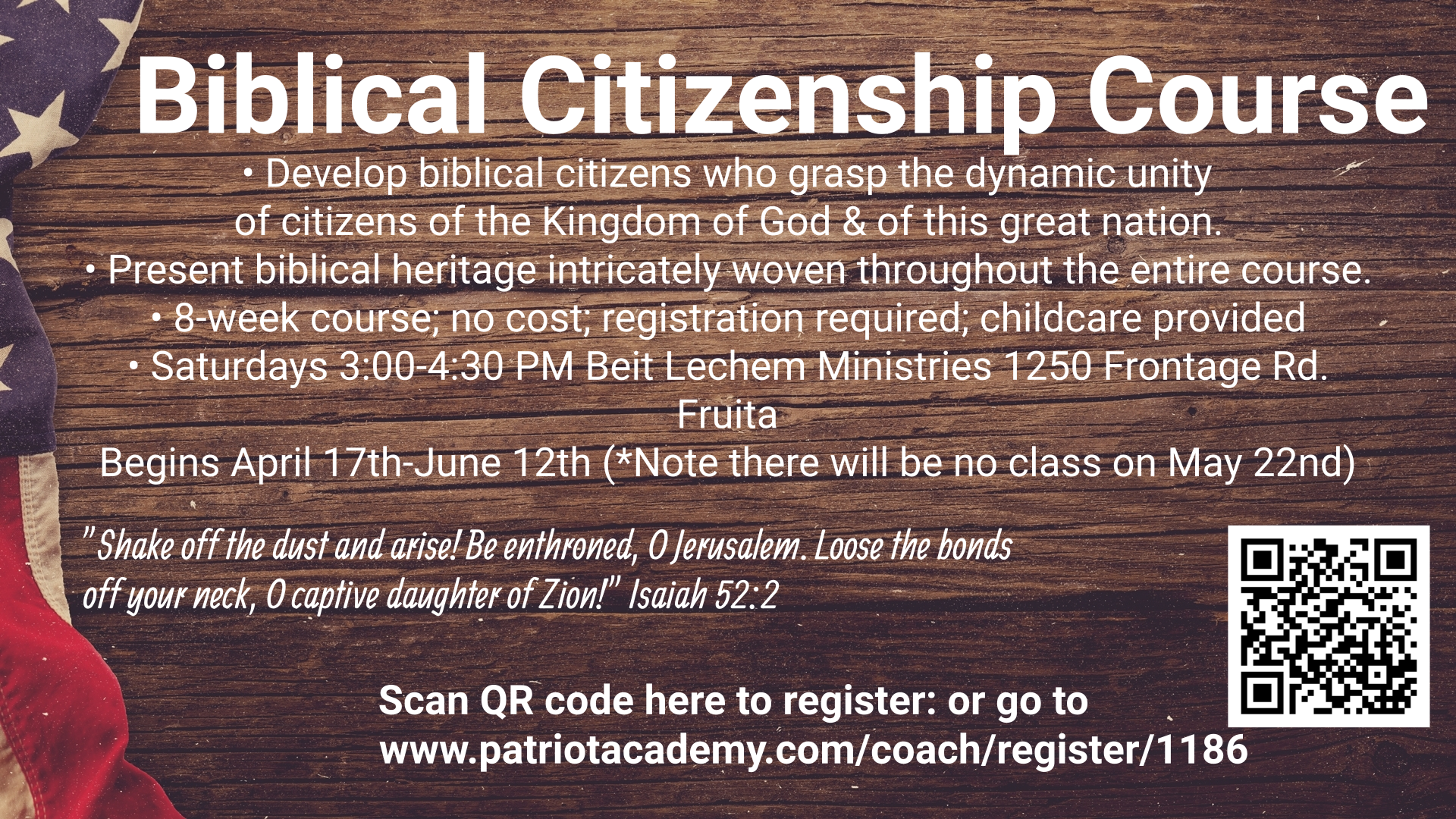 Biblical Citizenship Class