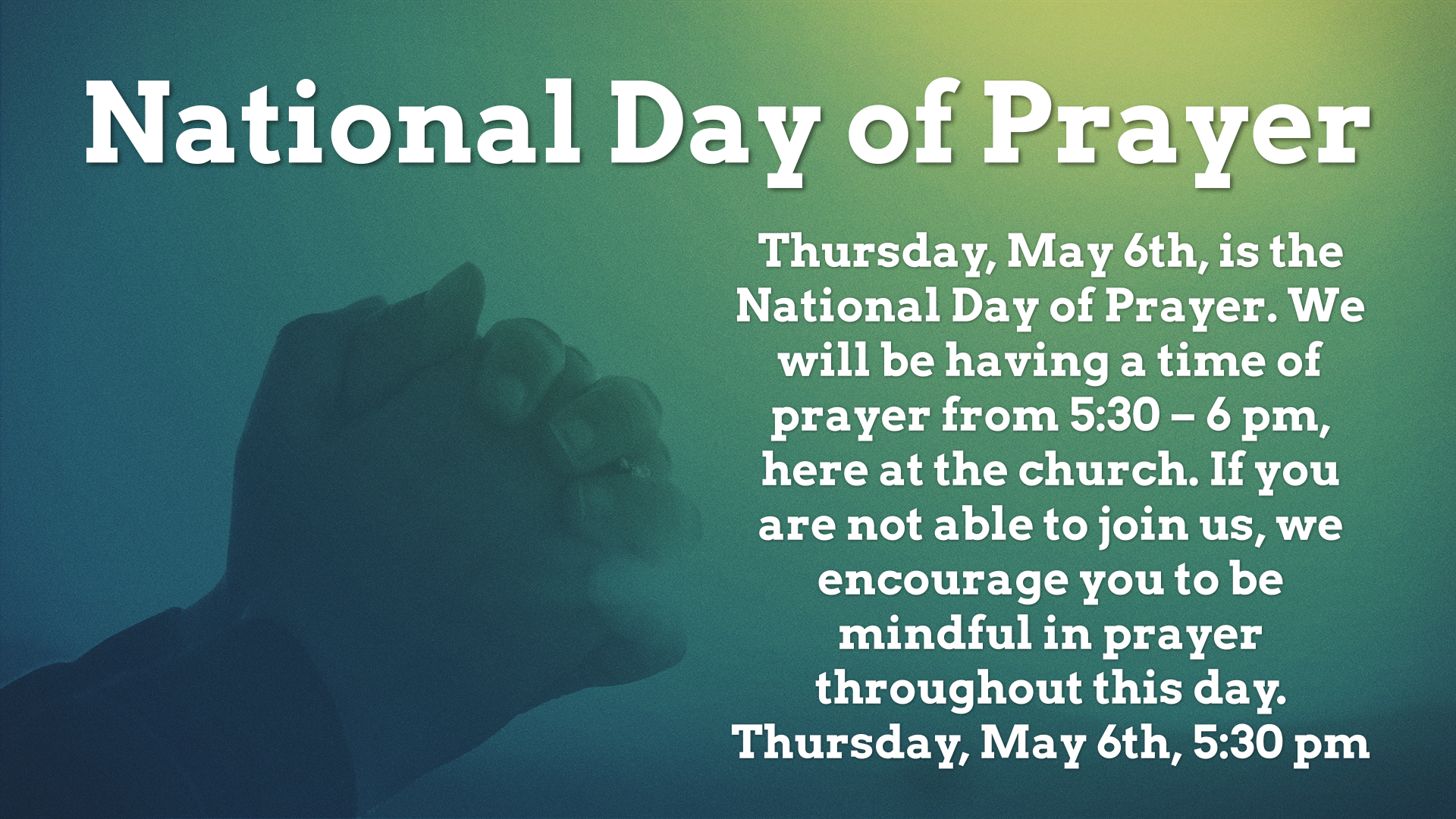 National Day of Prayer