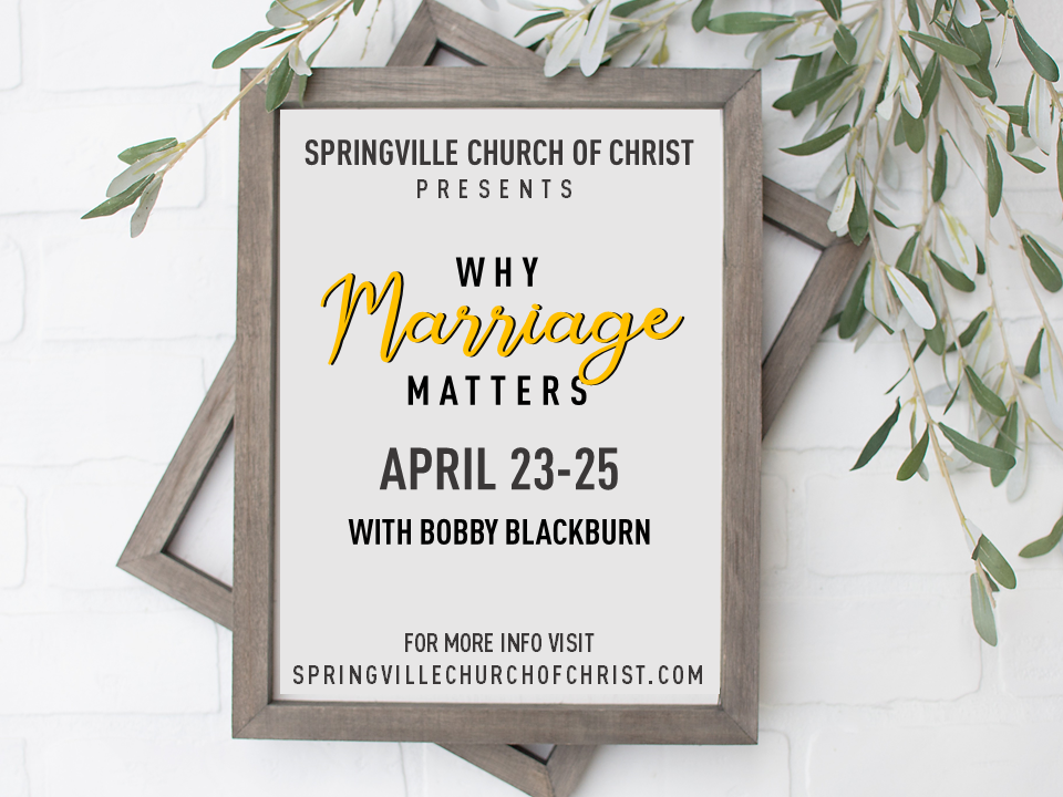 Why Marriage Matters Part 1 - Logos Sermons