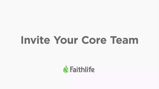 Invite Your Core Team