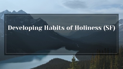 Developing Habits of Holiness (SF)