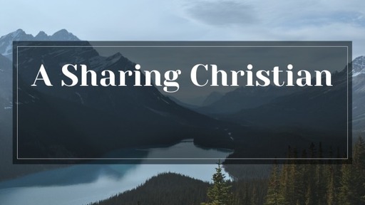 A Sharing Christian