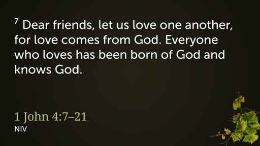 Love Comes from God