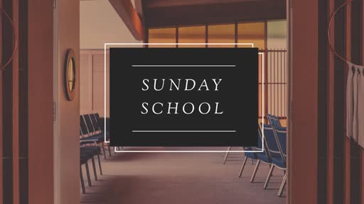 Sunday School Sunday School