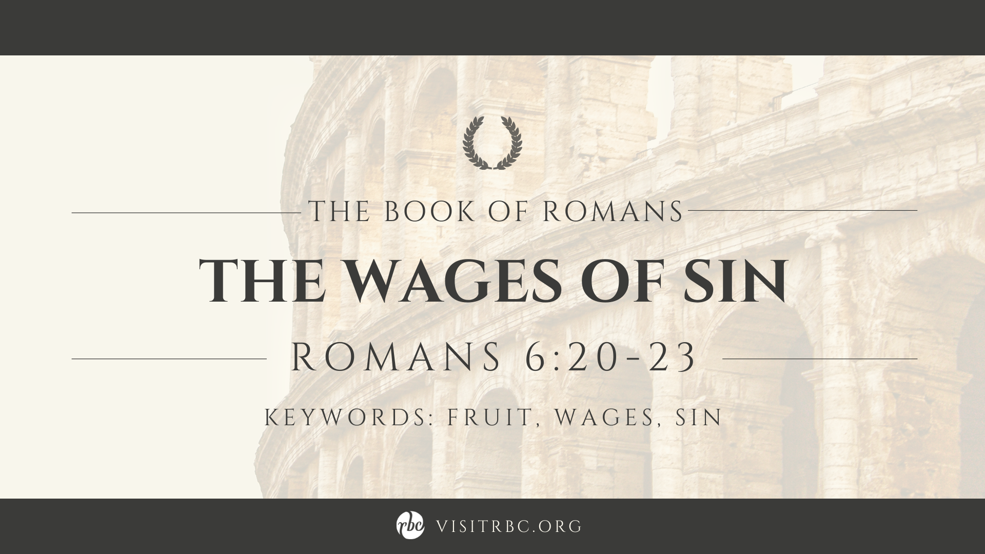 The Wages of Sin - Faithlife Sermons