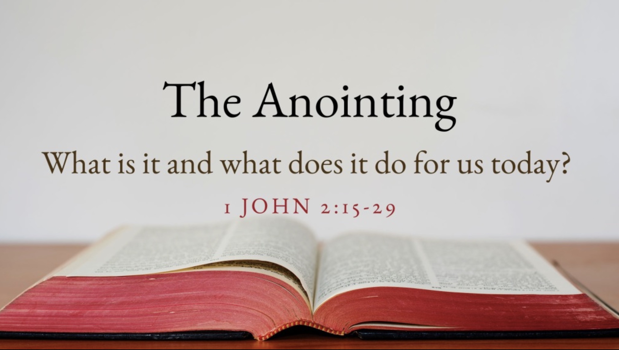 The Anointing - Logos Sermons