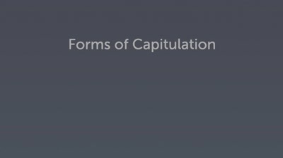 Capitulation: Resignation or Hyperactivity