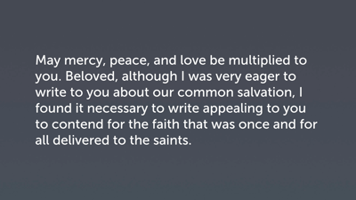Urgent Appeal to Contend for the Faith