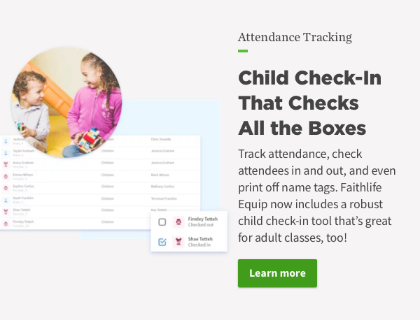 Child Check-In That Checks All the Boxes