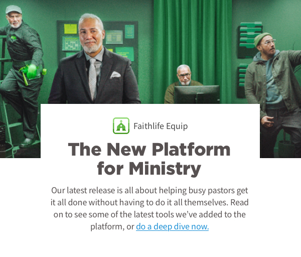 The New Platform for Ministry