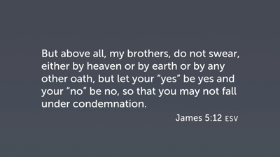 Do Not Swear Oaths