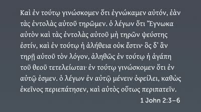 Paradigm of the New World (1 John 2:3–5)