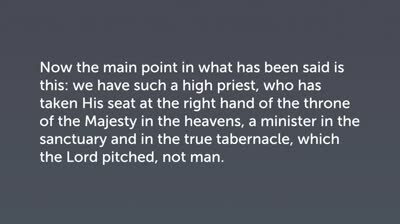 Heavenly High Priesthood of Christ