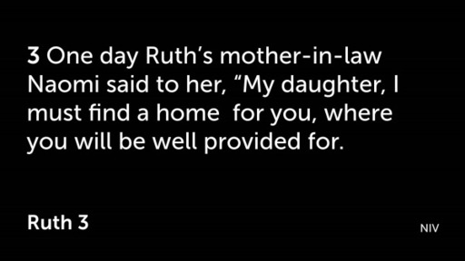 Sunday 16 May 2021 - Ruth Ch 3