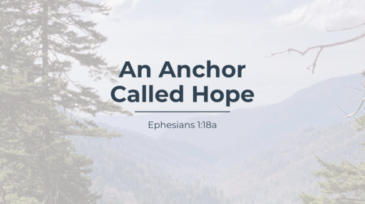 An Anchor Called Hope