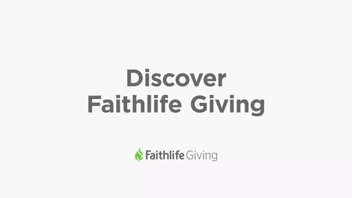 Discover Faithlife Giving