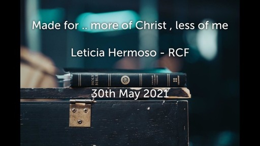 6th June  2021 - Communion Service - Leticia Hermoso - 