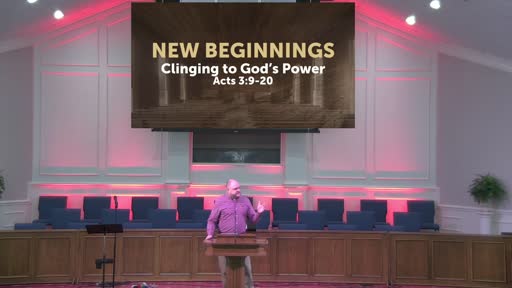 New Beginnings: Clinging To God's Power 5-30-21 New Beginnings: Clinging To God's Power 5-30-21