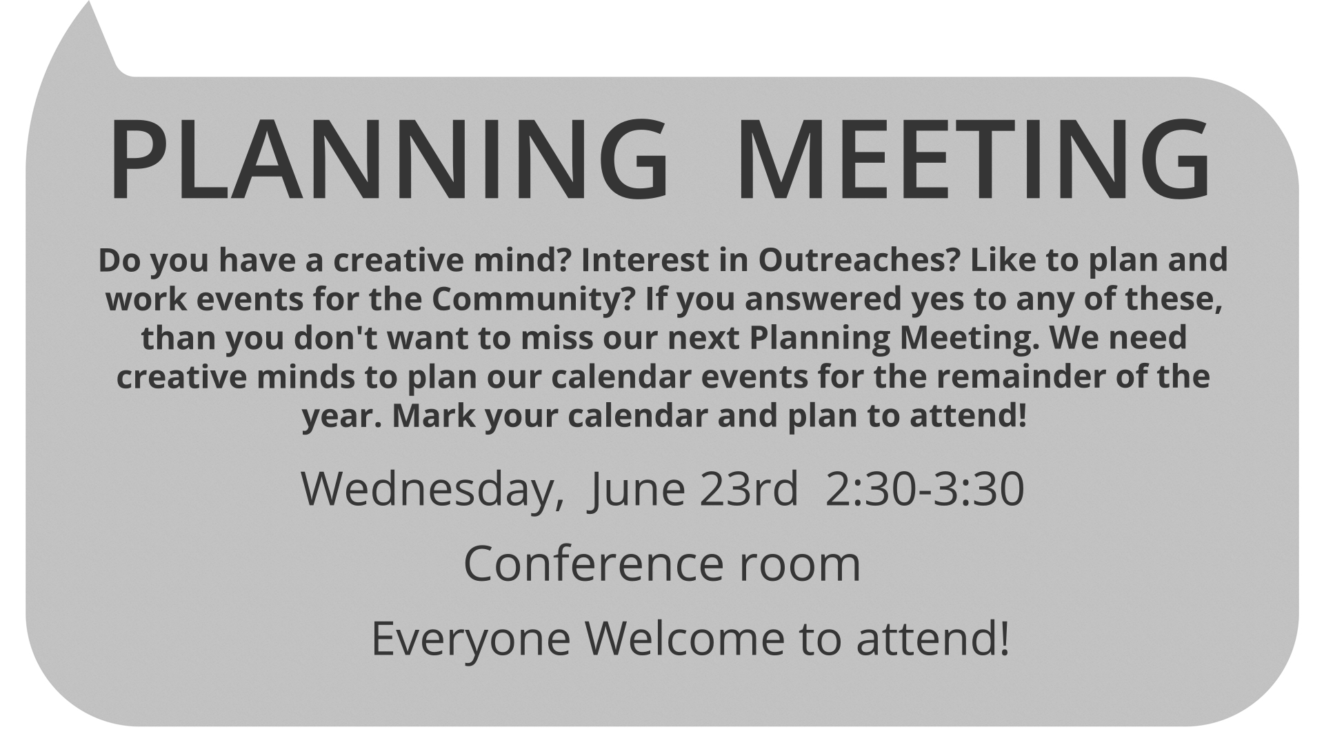 Planning Meeting