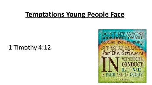Temptation Young People Face