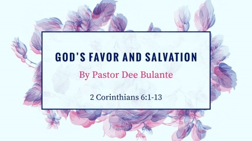 God's Favor and Salvation