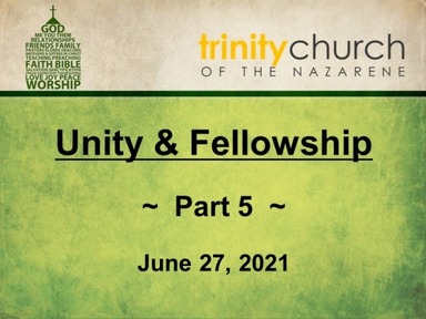 Unity & Fellowwship