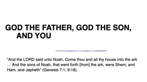 God the Father, God the Son, and You - abbrev