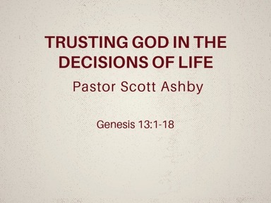 Trusting God in the Decisions of Life
