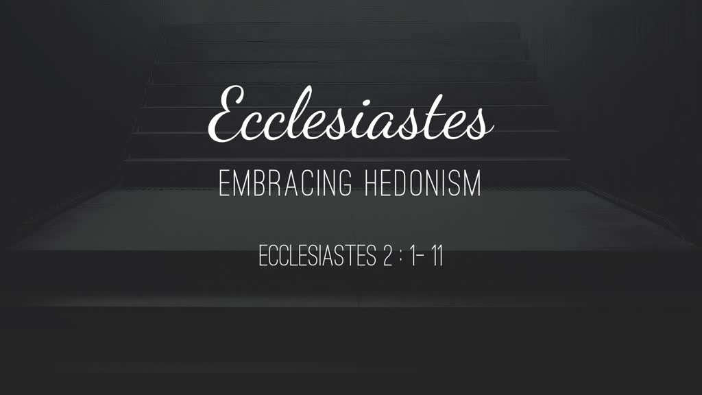 Ecclesiastes 3 - Logos Sermons