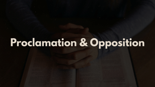 Proclamation & Opposition | Aaron Roeck