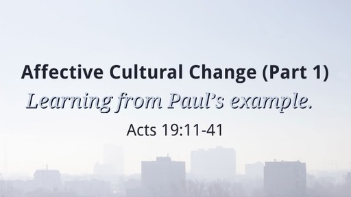 Affective Cultural Change (Part 1)