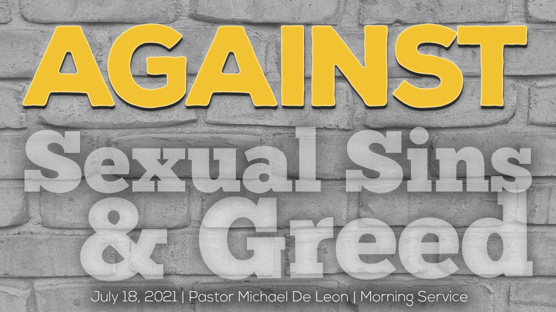 Against Sexual Sins And Greed Faithlife Sermons
