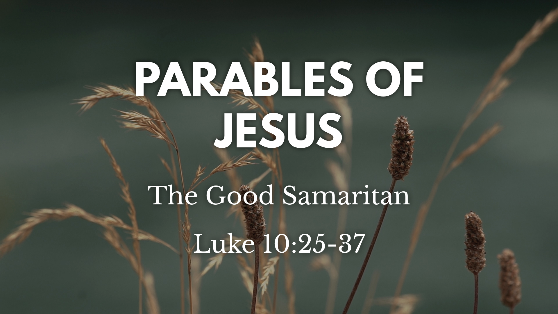 The Good Samaritan Faithlife Sermons