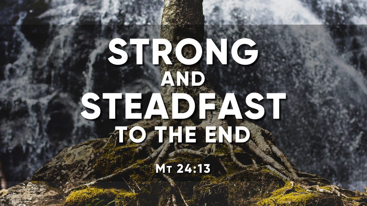 Strong and Steadfast to the End