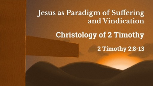 Jesus as Paradigm of Suffering and Vindication