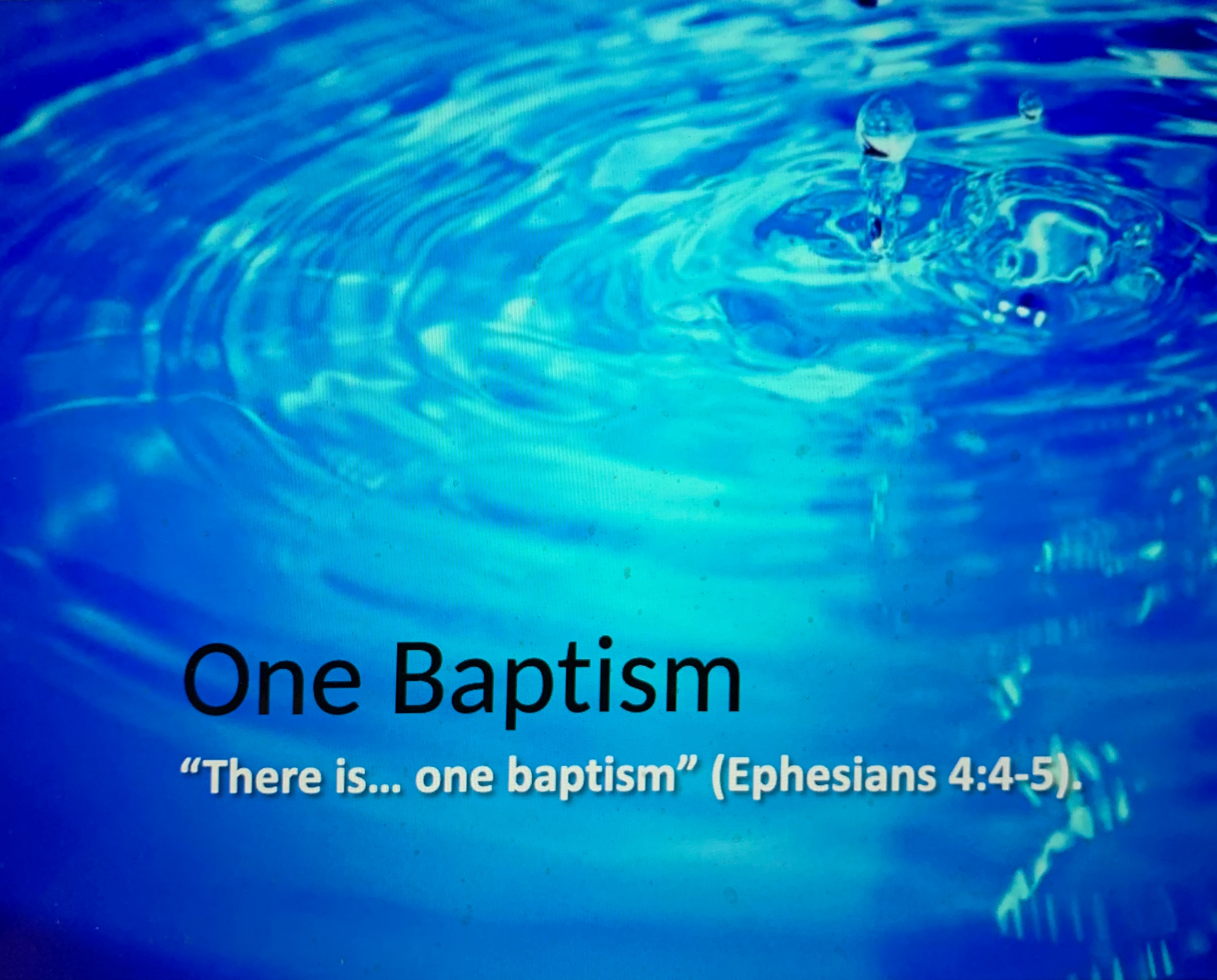 One Baptism Logos Sermons